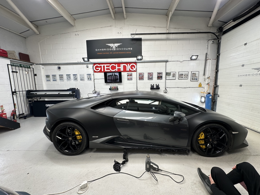 Lamborghini wrap removal
